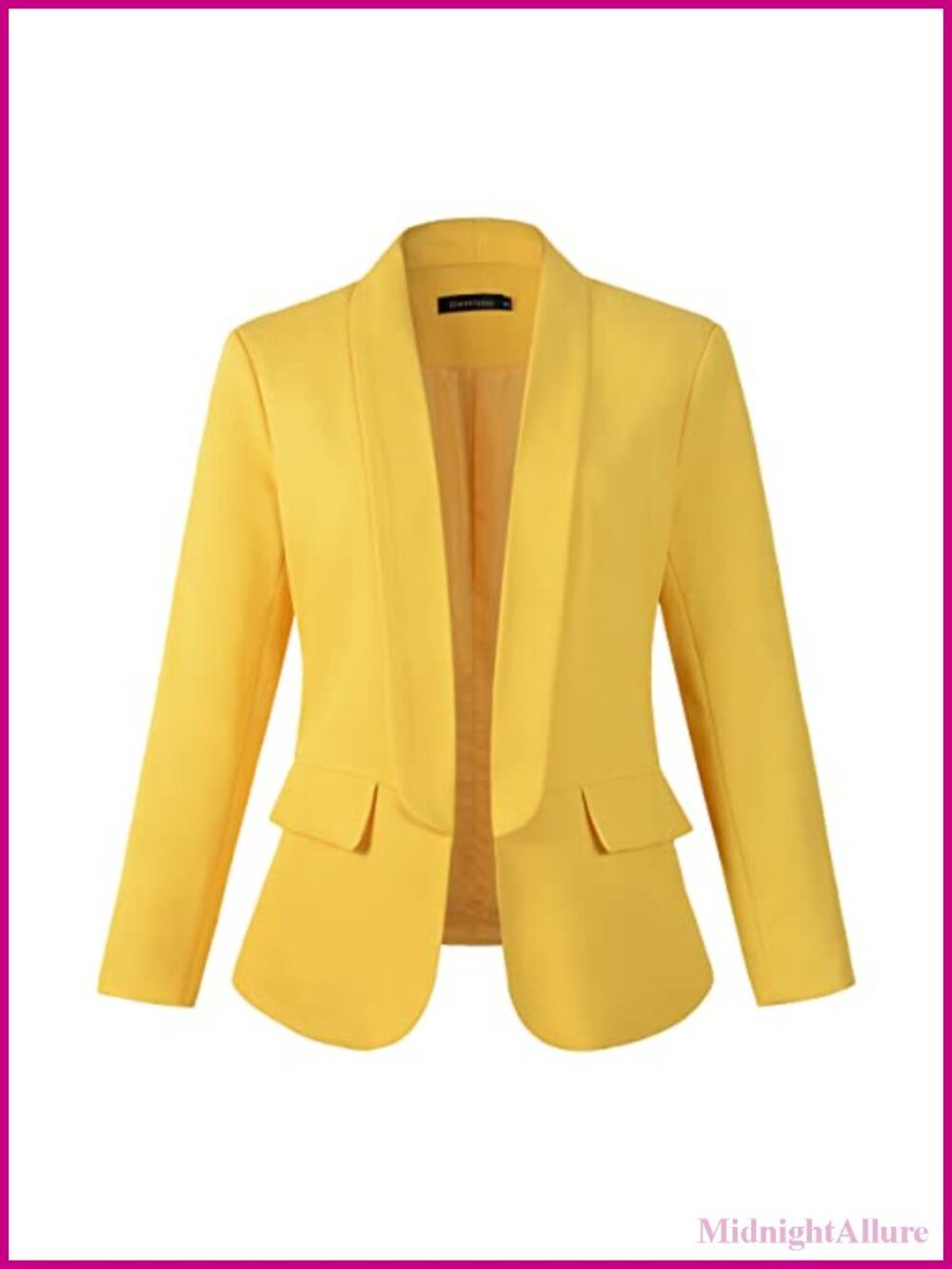 Womens Casual Long Sleeve Blazer Jacket No Button